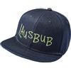 Baddery Cappellino per bambini: Lausbub - Cappellino da baseball per bambini, cappellino sportivo, blu navy, Taglia unica