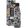 IDRINK I-Drink - Borraccia Termica in Acciaio 350/500/750/1000 ML (1000 ML, Graffiti)