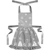 Ragged Rose Fir Apron Abete Betty, Cotone, Grembiule Natalizio retrò Grigio Argento, Femmina, Taglia Unica