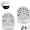 PCAORLEORS 2Pack Supporto Universale a Parete per Telecamera Dome, Presa di Collegamento per Telecamera di Sorveglianza, Supporto per Telecamera di Sorveglianza CCTV IP, Scatola di Montaggio per