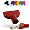 R-Satz Shop Chiave a cricchetto adatta per valvola da parete esterna Kemper, ricambio rubinetto Frosti, rubinetto esterno Frosti-Plus, scelta di 7 colori (Rosso)