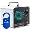 GISNPA Generatore di Ozono 30000mg/h, Ozonizzatore per Ambienti Fino a 300㎡ con Timer 120 Min, Purificatore d'Aria per Rimozione Odori di Fumo, Animali e Cibi, Adatto per Casa, Auto, Uffici, Hotel