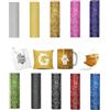MechKit Infusible Transfer Ink Sheets, 10 Pezzi Carta di Trasferimento 4.5 X 12 Pollice Fogli di Inchiostro Infusibile per DIY Tazza Vestiti (Glitter)