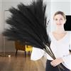 wintfarm 7 pezzi 100 cm erba artificiale della pampa decorazione grande, bouquet di fiori secchi XXL, decorazione bohémien per matrimonio, soggiorno, camera da letto (nero)
