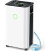 zropeao Deumidificatore Casa Muffa 15L/24h, Deumidificatore Portatile e Silenzioso Dehumidifier con 3 Modalità di Lavoro, Timer 24 Ore, Sbrinamento Automatico per Armadio Bagno Lavanderia