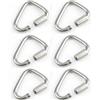 HOUSON 6 moschettoni M6 Delta Quick Link, in acciaio inox 304, con chiusura a triangolo, moschettoni per amache, sacchi da boxe, altalena, sedie da palestra