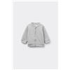 Tezenis Felpa Con Zip E Cappuccio Cotone Baby Grigio