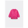 Tezenis Felpa Con Zip E Cappuccio Cotone Baby Rosa
