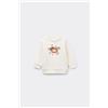 Tezenis Felpa Girocollo Cotone Stampato Baby Avorio