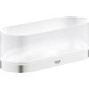 Grohe Selection mensola doccia, 41037000+41035DC0, Selection supersteel/satinato [Accessori Bagno > Mensole Doccia]