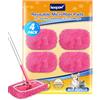 KEEPOW Panni Riutilizzabili per Swiffer Lavapavimenti - Chenille | Panni per Swiffer Pavimenti, Elevata Capacità Di Assorbimento, per Swiffer Panni Catturapolvere, Utilizzo A Secco E Bagnato