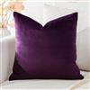 Artscope Federe Cuscini in Velluto Minimalista Copricuscino Colorato per la Decorazione Domestica Soggiorno Camera da Letto Divano 60x60cm, Viola
