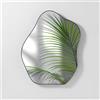 Navaris Specchio da Parete Forma Irregolare - Design Ondulato - Wavy Mirror Grande - per Camera da Letto Ingresso Soggiorno Moderno - con Cornice Nera - 55 x 43,5 x 2 cm