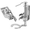 Piedino Per Cerniere Universale Snap-On CY-7306 Per Macchine Da Cucire Alfa, Singer, Brother, Silvercrest - Suola In Metallo, Larghezza Punto Max 5mm