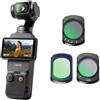 DJI Osmo Pocket 3 Bundle, Fotocamera per Vlog con CMOS da 1'', 4K/120fps, Stabilizzazione a 3 Assi, Tracciamento di Volti/Oggetti, Messa a Fuoco Rapida (Set di 3 filtri)
