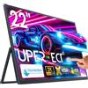 UPERFECT 22 Pollici 2K QLED Touchscreen Monitor Portatile Grande con Staffa integrata Schermo Eye-Care IPS 2560 * 1440 Mini HDMI USB C per PC Laptop Xbo Switch PS4/5, Display Mobile Compatibile VESA