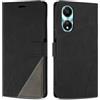 SONWO Cover per Honor X5 Plus, Flip Caso in PU Pelle Case Cover Custodia con Slot per Schede e Supporto Stand per Honor X5 Plus, Nero