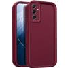 GOGME Cover per Samsung Galaxy A55 5G, Custodia Protettiva Completa in Silicone TPU Morbido, Cover Antipolvere Antiurto - Vino Rosso