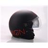 AL Helmets - CASCO DEMI-JET AL HELMETS MOD. 101/BIS NERO E ROSSO MISURA XL - DOPPIA VISIERA