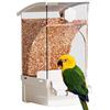 Generico Mangiatoia Automatica Per Uccelli | Ciotola Automatica Per Uccelli,Accessori Gabbia Voliera con Distributore Snack per Pappagalli Conure Cocorite Canarini