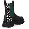 Gioia A. Stivaletti Chelsea in pelle con inserti cavallino e tacco 5cm