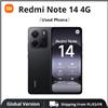 Xiaomi Telefono usato Redmi Note 14 4g Versione globale 8Gb+256Gb Smartphone nero (eccellente condizione) - Black(Used Phone)