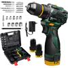 Seeiswork 16.8V Trapano Elettrico Ricaricabile Cacciavite Elettrico 55Nm Coppia Brushless Pratico Cacciavite Elettronica Riparazione - 2 Battery