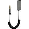 Gbformat Ricevitore Bluetooth Aux Adattatore Bluetooth5.2 da USB a TRS da 3,5 mm Aggiunge Bluetooth All'auto Microfono per Auto Navigazione Vocale
