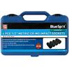 Blue Spot Tools BlueSpot Tools 01528 - Set di 4 bussole metriche Cr-Mo da 1/2 (30-36 mm), colore: Nero