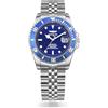Invicta Pro Diver - Orologio da uomo in acciaio inossidabile con movimento automatico - 42 mm, Argento / Blu