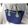 O bag MINI - Borsa Nuova Originale O bag - Col. Blu Int. Salvia Manici Salvia