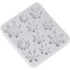 ounona di Natale 3d silicone stampi da torta di Natale di e fiocco di neve forma torta stampo fondente cioccolato cottura stampo vassoio flessibile per i dolci DIY