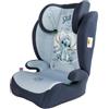 Tataway Seggiolino auto Disney Stitch i-Size per bambini 15-36 kg (3,5-12 anni), 100-150 cm, gruppo 2/3, cintura di sicurezza a 3 punti, blu