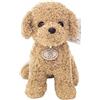 Uposao Teddy Dog Peluche Simulazione Cane Farcito Giocattolo Barboncino Bambini Cuscino per Dormire Animale Simpatico Animale Domestico Compleanno Regalo di Natale per Bambini Ragazza, 25cm