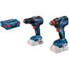 Bosch Professional Set trapano avvitatore a batteria Bosch Professional 18V System GDX 18V-200 & GSR 18V-55 (senza batteria, in L-BOXX)