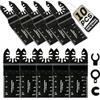 Coselena Set di 10 lame per sega oscillante per legno, plastica e metallo morbido, universale, per taglio di precisione con la maggior parte degli utensili oscillanti