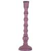 Greemotion Candelabro a Testa Singola in Legno Shabby Chic, candeliere Decorazioni casa Festa Soggiorno Tavolo, Diametro ca. 9 cm, Rosa Shabby