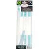 amscan 10 Sacchetti Cellophane Rettang. Striped 13X25 Cm Verde Acqua per Caramelle Confetti Mallow Candy Buffet