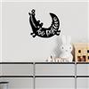 Wallity Hanah Home Elegante accessorio decorativo da parete in metallo, nero, 52 x 46 cm, 100% metallo, spessore 1,5 mm, design leggero ed elegante per la decorazione della casa