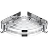 Strength Enemy Mensola Doccia Senza Foratura, Mensola Angolare in SUS 304 Acciaio Inox, Triangolare Porta Sapone da Appendere con 2 Ganci, Accessori da Bagno Adesiva, Organizer per Bagno, Cucina (2 Pezzo, Argento)