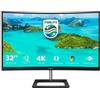 Philips Monitor 32" ( LED 4K 2160p UHD 60Hz ) E LINE Curvo Ultra Wide Color Uhd