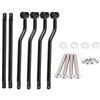 Yosoo Health Gear Supporto per Borse Laterali Moto, Staffa Portapacchi Universale in Acciaio per Sella, Supporto per Borsa Moto, Nero