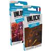 ASMODEE Space Cowboys - Unlock! Short Adventure - Le Dungeon de Doo-Arann + Le Vol de l'Ange - Gioco Escape/de Carte Bambino e Adulto a partire da 10 Anni - Versione francese