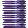 Pentel BL107 Energel X, roller gel a scatto 0,7mm, viola, 12 pezzi