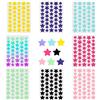 WUBAYI Toppe per acne a forma di stella, 8 colori, 320 cerotti idrocolloidali (8 fogli x 40 punti per macchie), toppe portatili per macchie, design ultra sottile a forma di stella per trucco, viso e