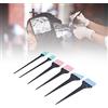 YUYTE Spazzola per Tinture per Capelli in Silicone da 6 Pezzi, Set di Pennelli da Colorare per Trattamenti per Capelli da Barbiere Domestico per Uso Domestico e Parrucchiere Professionale