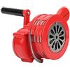 Socobeta Sirena a manovella rossa portatile ad azionamento manuale Sirena portatile Allarme manuale per scuole truppe allarmanti 120DB