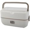 AUNMAS Scatola pranzo elettrica, Riscaldamento programmabile per pasti caldi a orario prestabilito, Rivestimento acciaio inox, 200 W, Ufficio e università