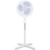 BEPER P206VEN103 Ventilatore a Piantana 3 Pale, Altezza Regolabile fino a 125cm, 3 Velocità, Oscillazione Automatica, Montaggio Facile Senza Utensili, Griglia 40cm in Acciaio, Base a Croce, 40W