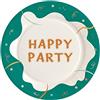 Le Nappage 10 piatti in cartoncino compostabile diam 23 cm Happy Party